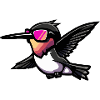 Hummingbird Bird Comic Cool
