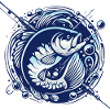 Frogfish with water bubbles design