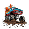 Cartoon Monster Truck