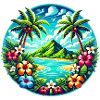 Caribbean Island Logo