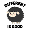 Different is Good Black Sheep