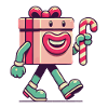Fröhliches Weihnachtsgeschenk Maskottchen