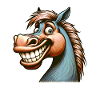 Cheval Sourire Drôle