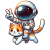 Astronaut Katze