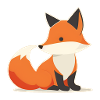 Cute Fox Logo, Fox Drawing