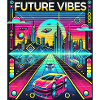 Future Vibes - Futuristic Neon Cityscape
