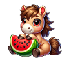 Fruity Summer Horse Watermelon