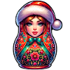 Matriochka russe Noël Russie