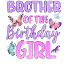 Frère de la fille d’anniversaire