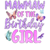 Mawmaw De La Fille D’anniversaire