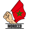Flagge Marokko faust Text MAROKKO