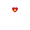 Vietnam Heartbeat Vietnamese Flag