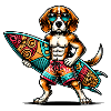 Beagle Surfer