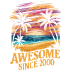 Awesome Since 2000 Beach Sunset