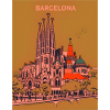 Barcelona skyline with Sagrada Família
