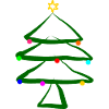 Christmas tree with star