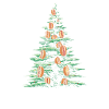 Hot Dog Christmas Tree Joy