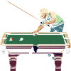 Billiard Player Pixel Art