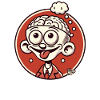Funny guy with exposed brain