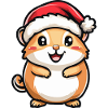 Hamster Christmas Cute