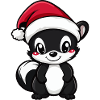 Skunk Christmas Cute