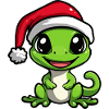 Lizard Christmas Cute