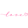 Love Font with Heart