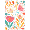 Otomi Blumenmuster Kulturelle Kunst