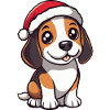 Beagle Dog Christmas Cute