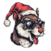 Eichhörnchen Weihnachten Lustig
