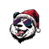 Panda Noël Drôle