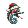 Hippocampe Noël Drôle