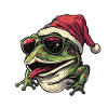 Frog Christmas Funny