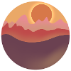 Countryside Sunset Graphik