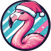 Flamingo Christmas X-Mas