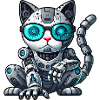 Cool Cats Cyborg Mech Comic Illustration
