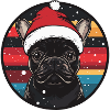 French Buldog Dog Christmas
