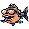 Piranha Fish Comic Cool