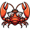 Lobster Crab Comic Cool