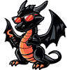 Drache Comic Cool