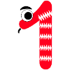 Number 1 Snake Red Kids
