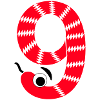Number 9 Snake Red Kids