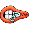 Zipper Mouth Illustration