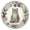Christmas Motif with Cat Vasili