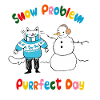 Snow problem Purrfect day