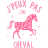 Équitation Humoristique - Cheval Rose