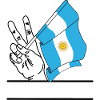 Flagge Argentinien Peace-Zeichen Text geräumig