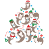 Otter Christmas Tree