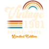 Millésime 1981 Anniversaire Rétro