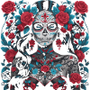 la muerte gothic woman.
